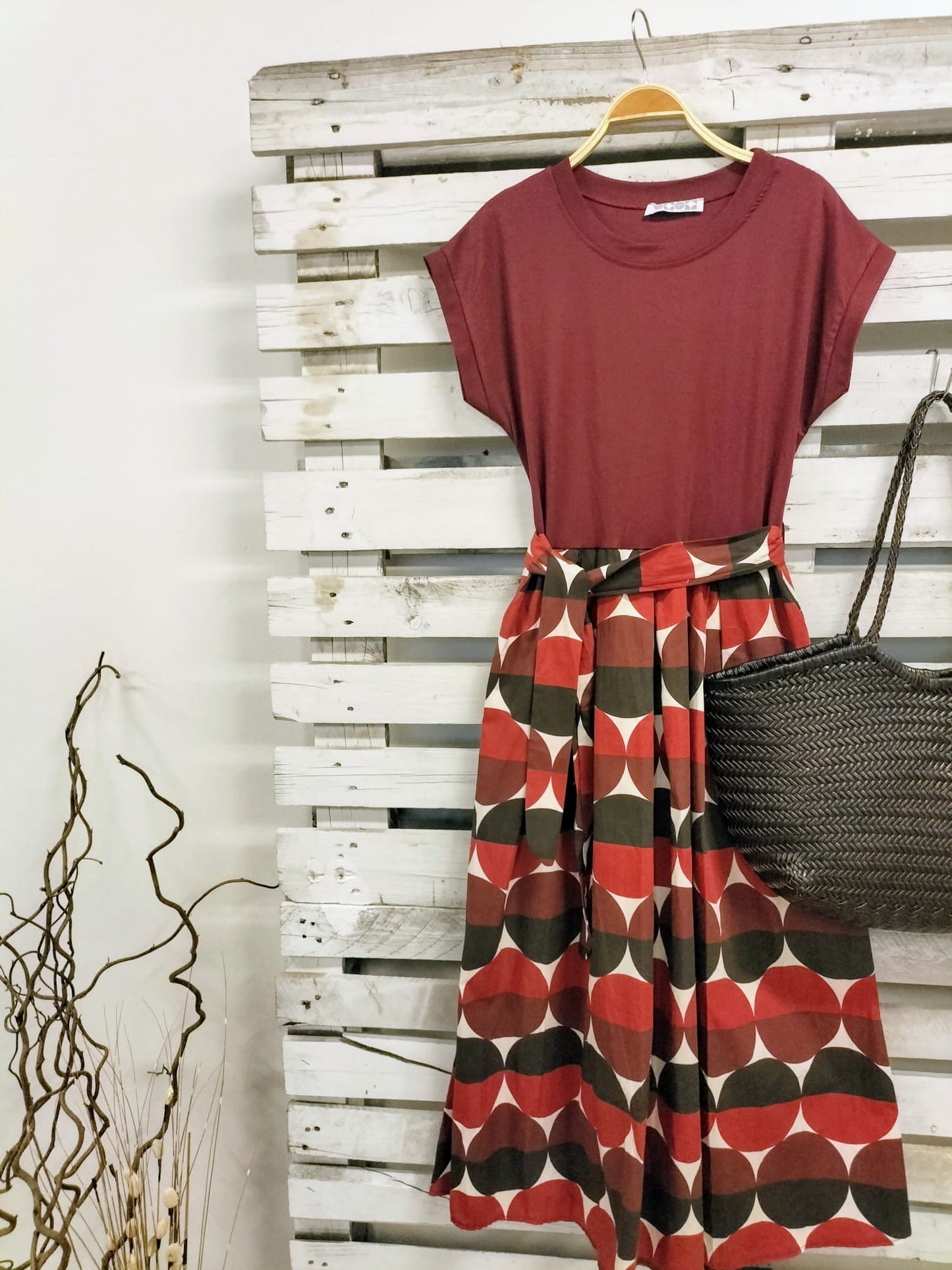 Vestido Combi lunares - botanikamoda