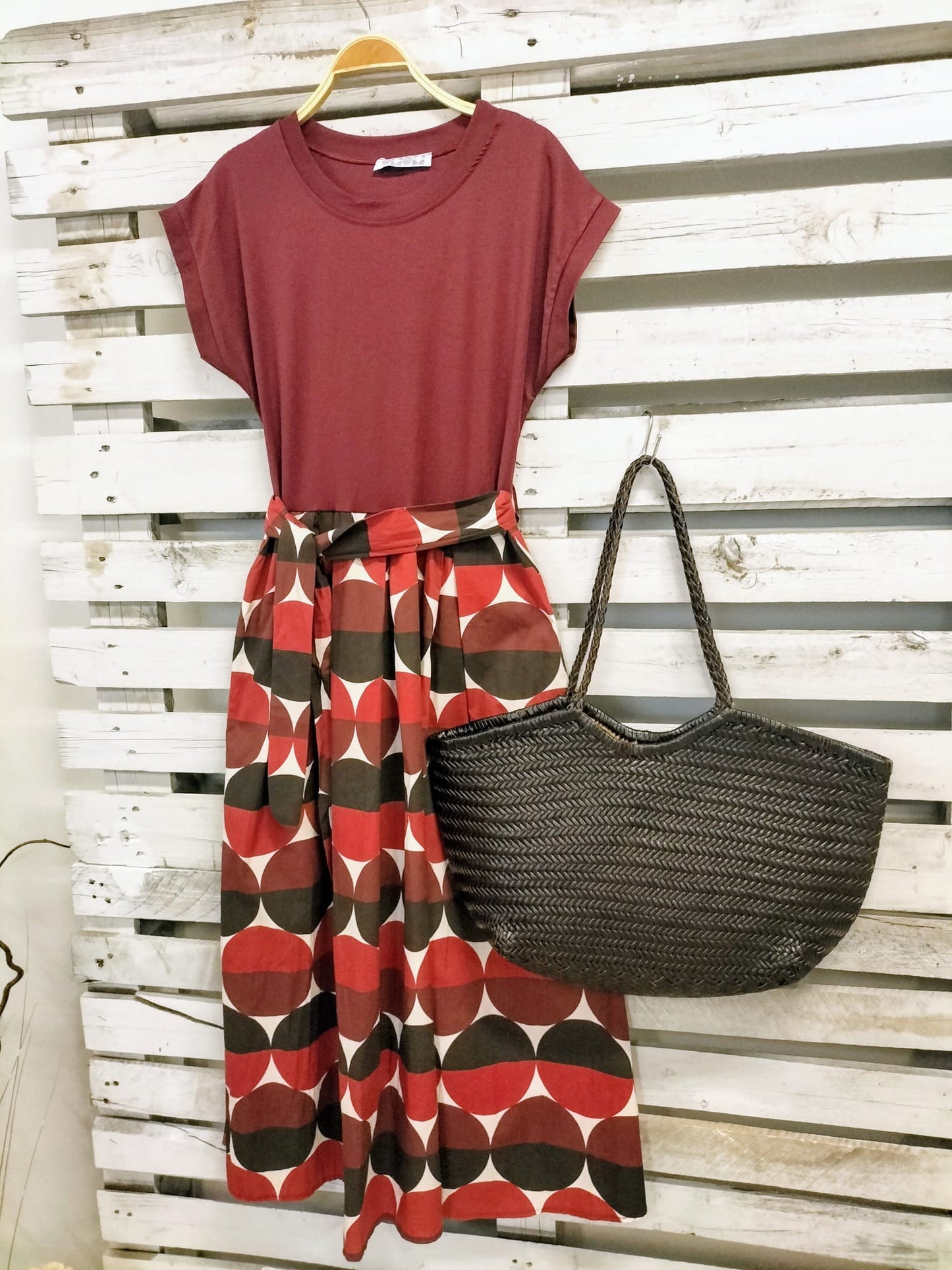 Vestido Combi lunares - botanikamoda