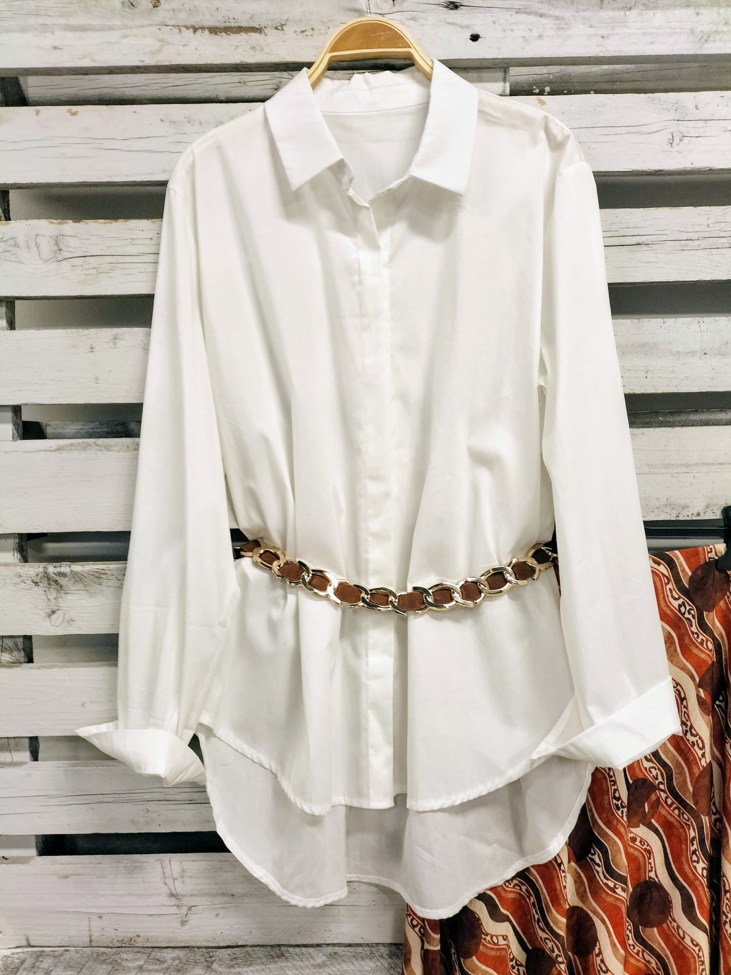 Camisa básica crudo - botanikamoda