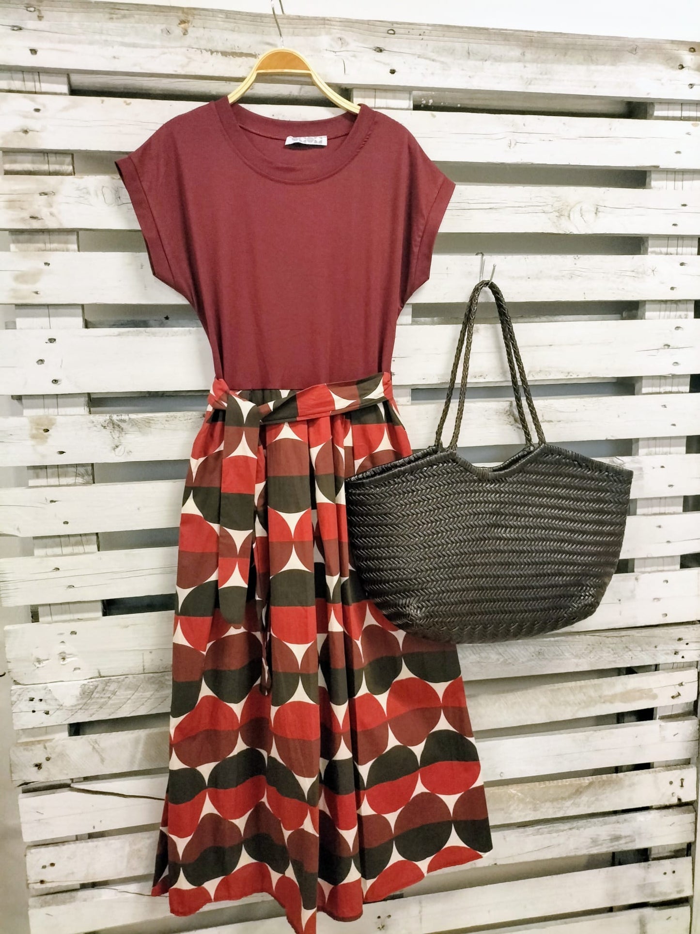 Vestido Combi lunares - botanikamoda