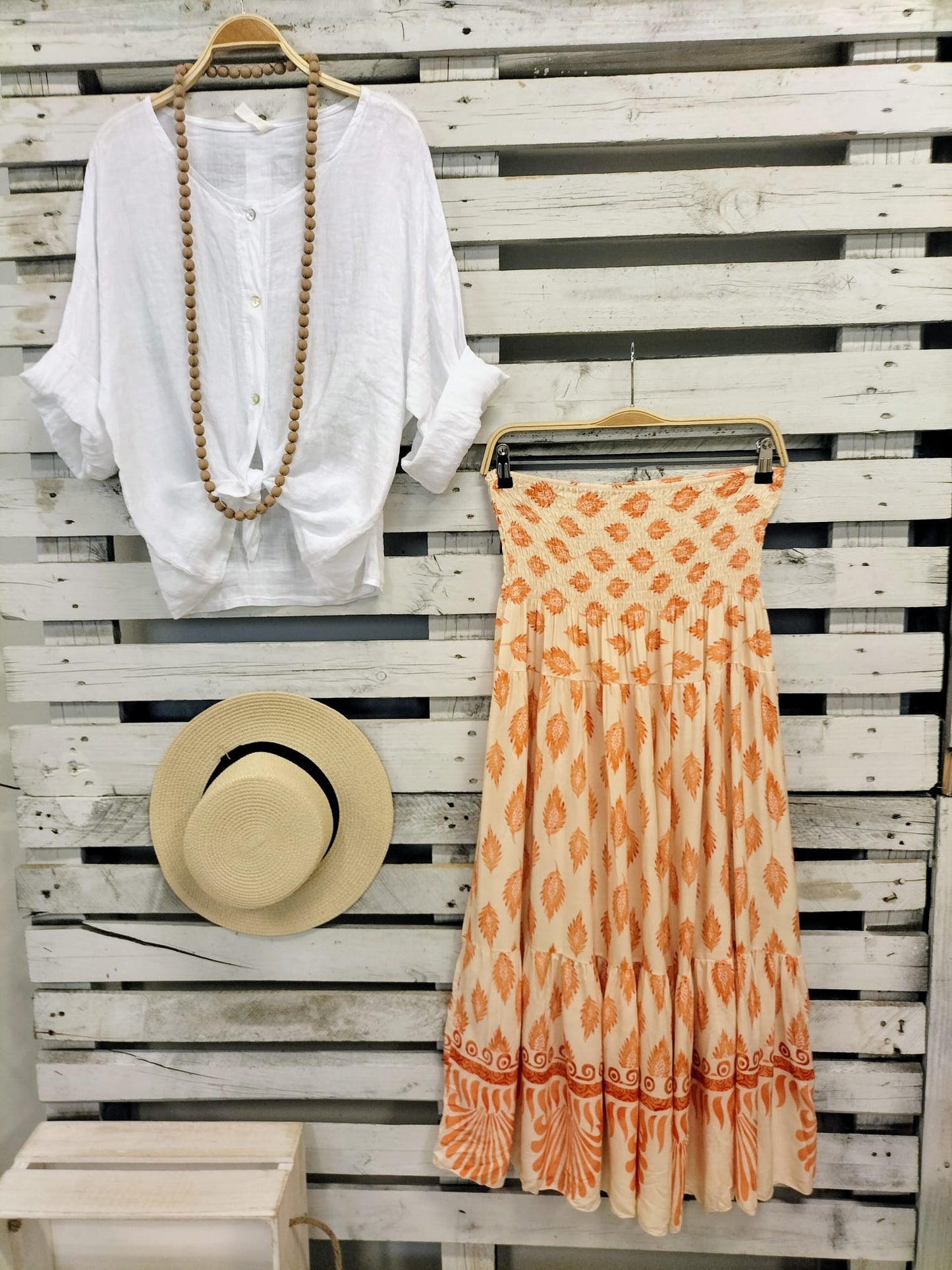 Blusa Menorca blanco - botanikamoda