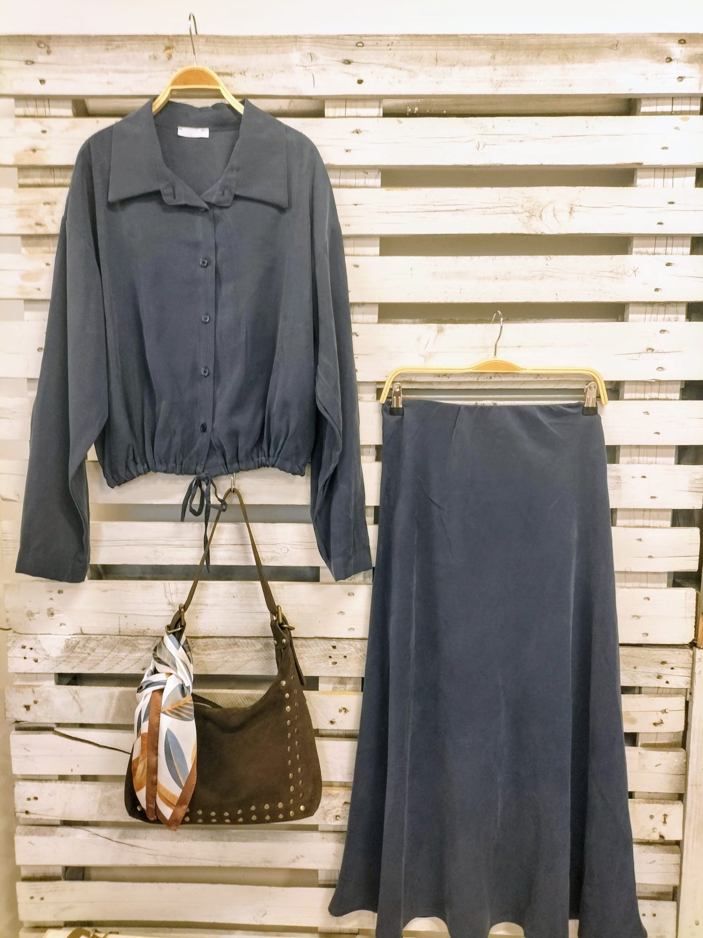 Bolso Serraje ante choco - botanikamoda