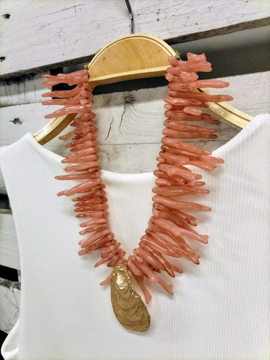 Collar SUMMER Coral rosa