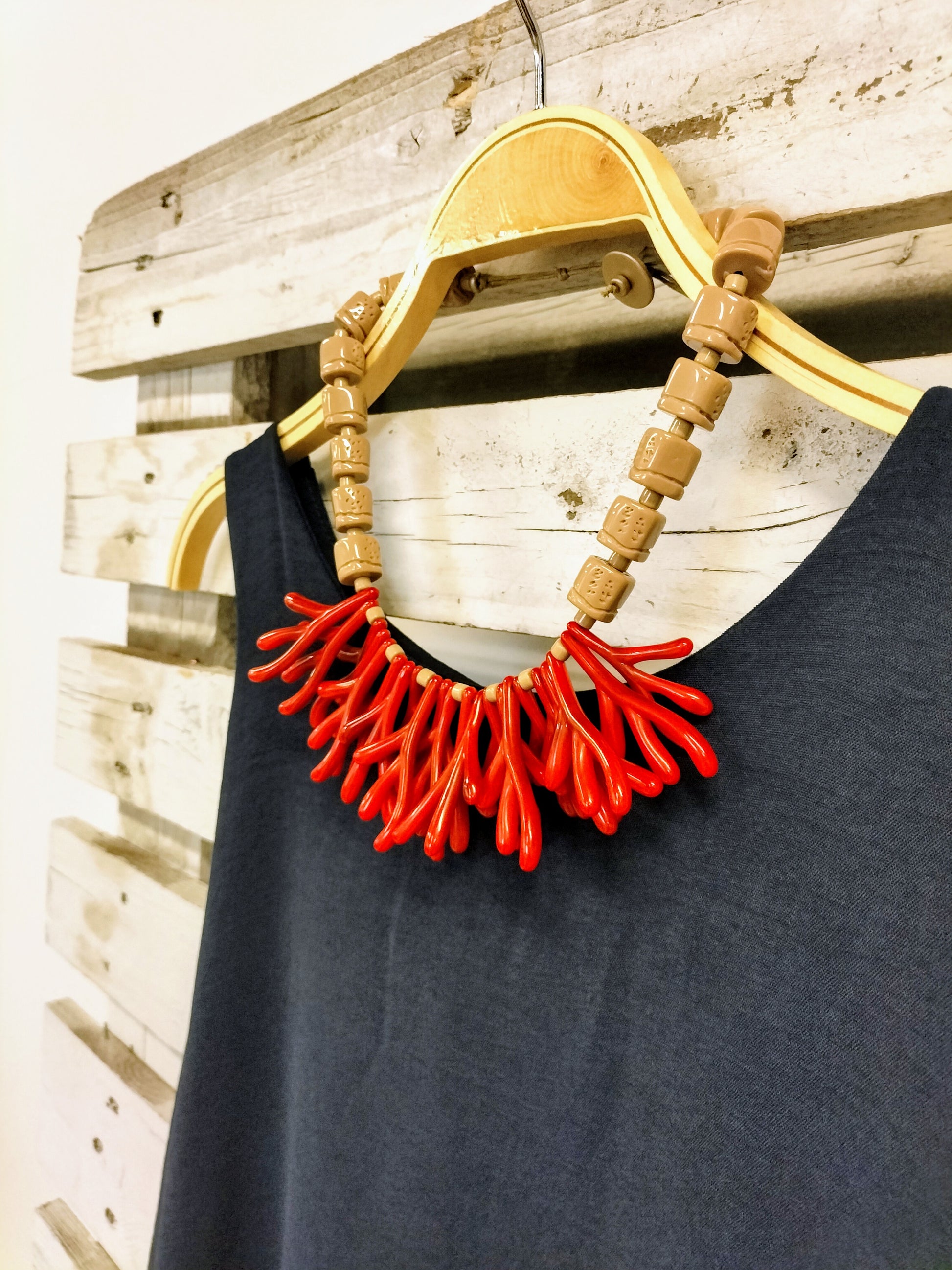 Collar corales comby - botanikamoda