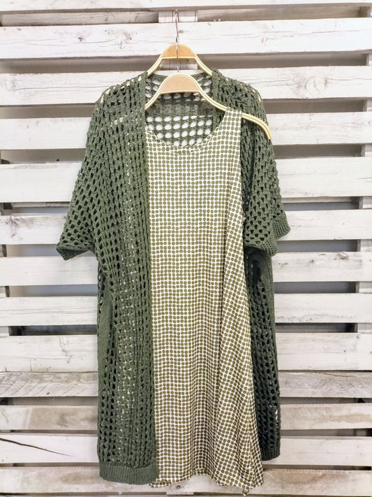 Vestido Topitos punto frio - botanikamoda