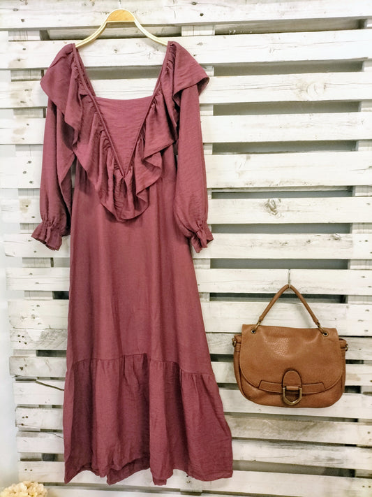 Vestido Country Burgundi - botanikamoda