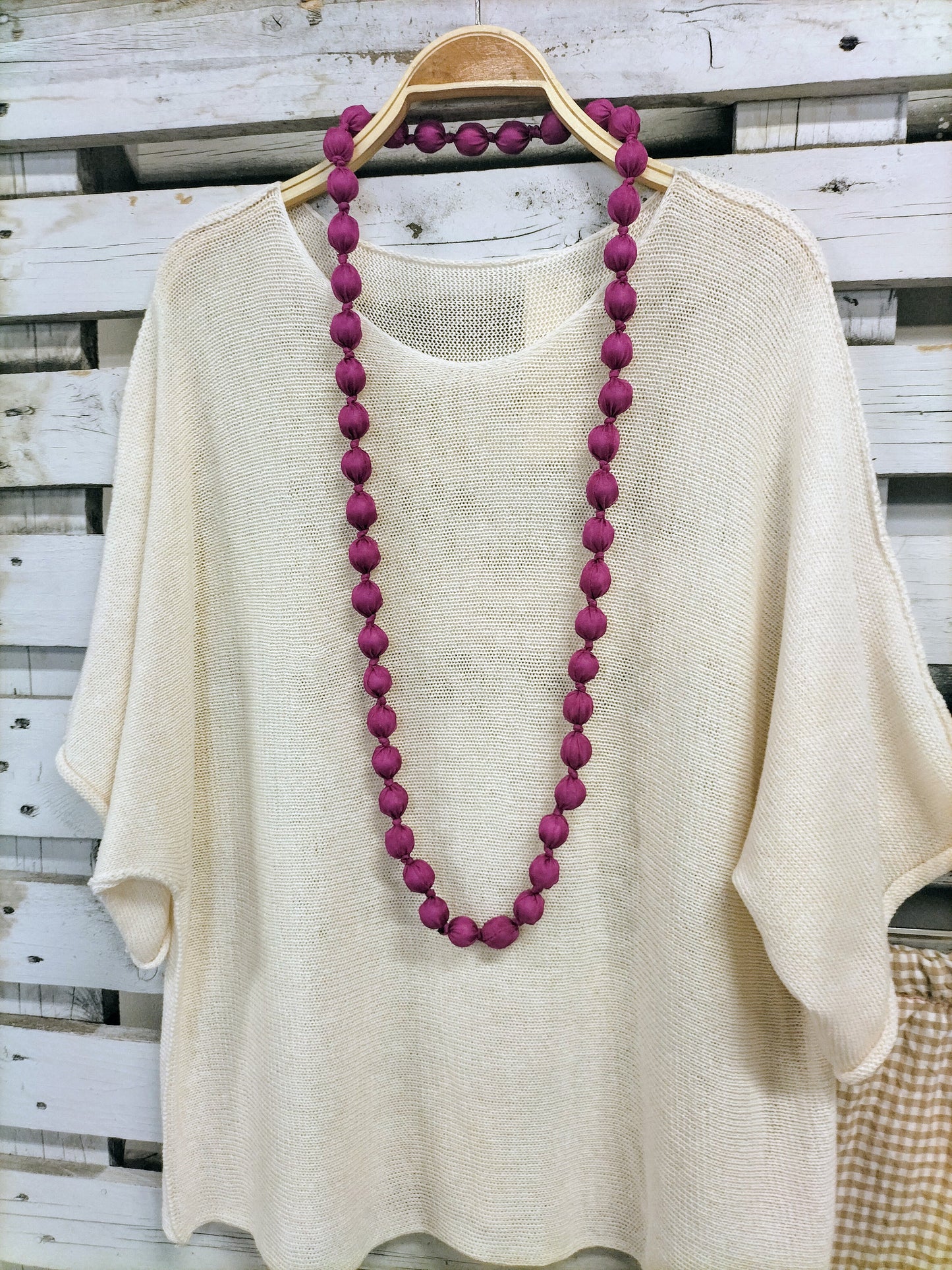 Collar Seda Buganvilla