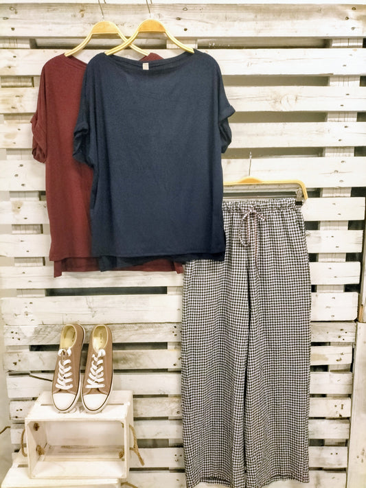 Pantalón Vichy Marino