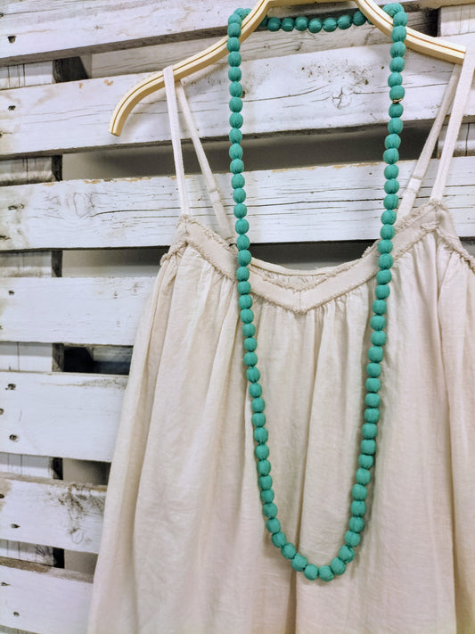 Collar batista aguamarina