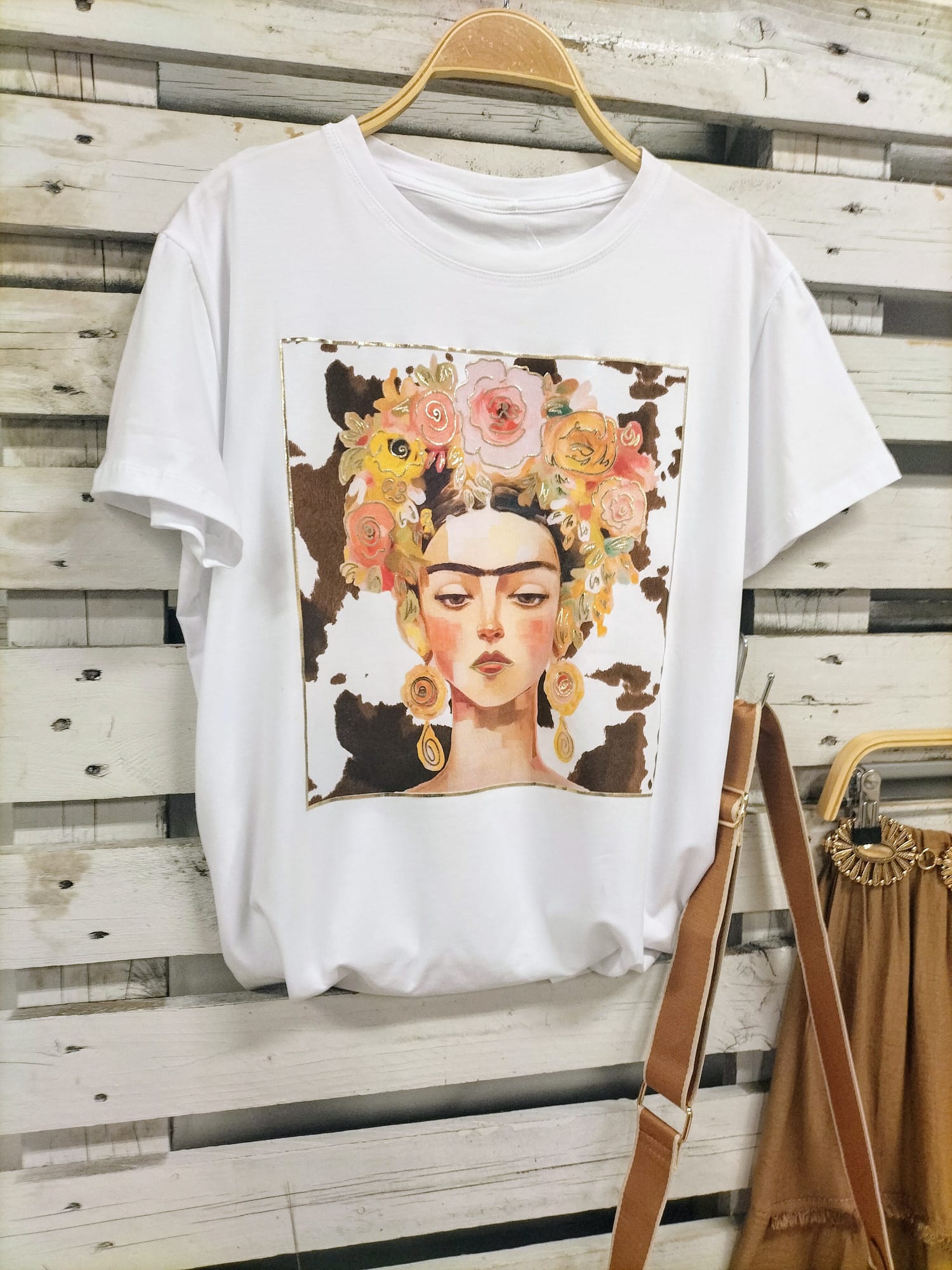 Camiseta Frida vaca - botanikamoda