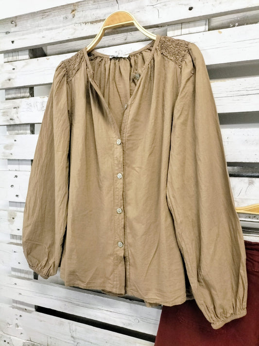 Blusa Boho canela - botanikamoda