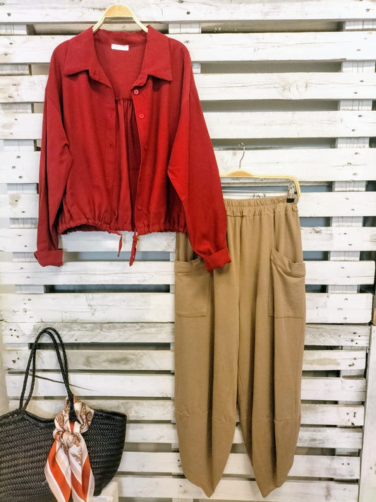 CHAQUETA Milán  tejido soft melocotón - botanikamoda