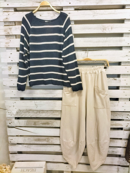 Pantalón toque Slouchy - botanikamoda