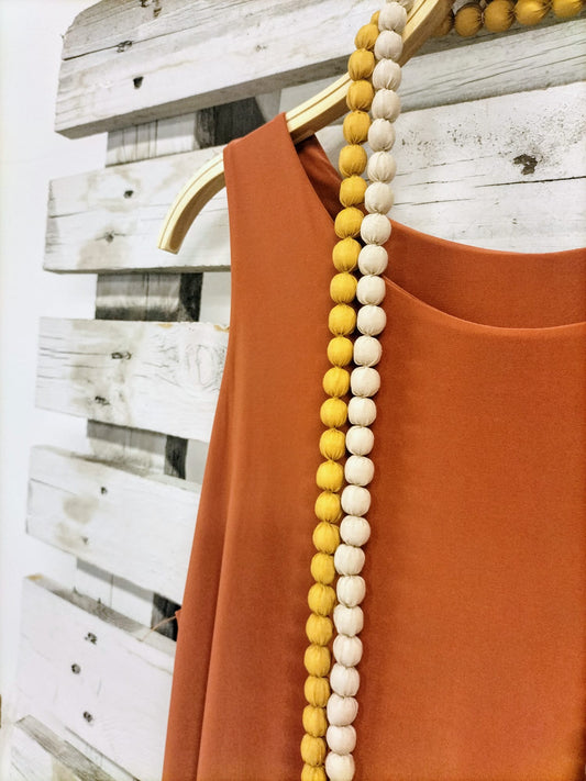 Vestido  punto frio caldero