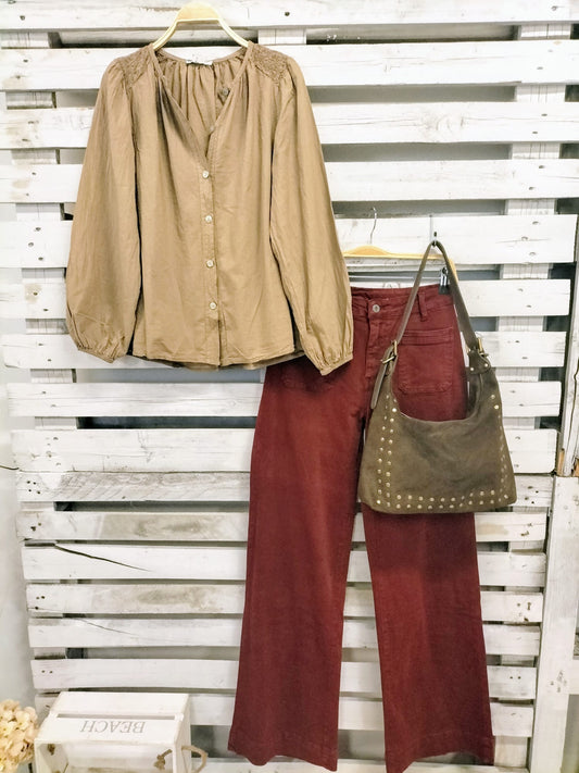Blusa Boho canela - botanikamoda