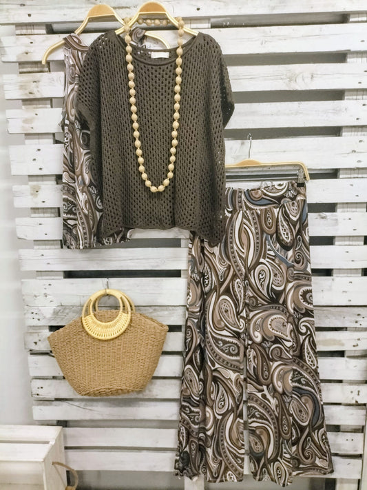 Top Stilo calado choco