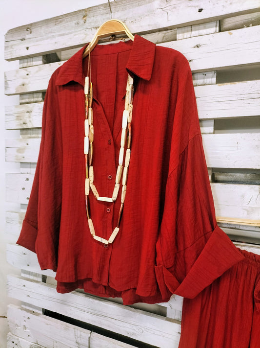 Blusa Soft Viscosa vino - botanikamoda