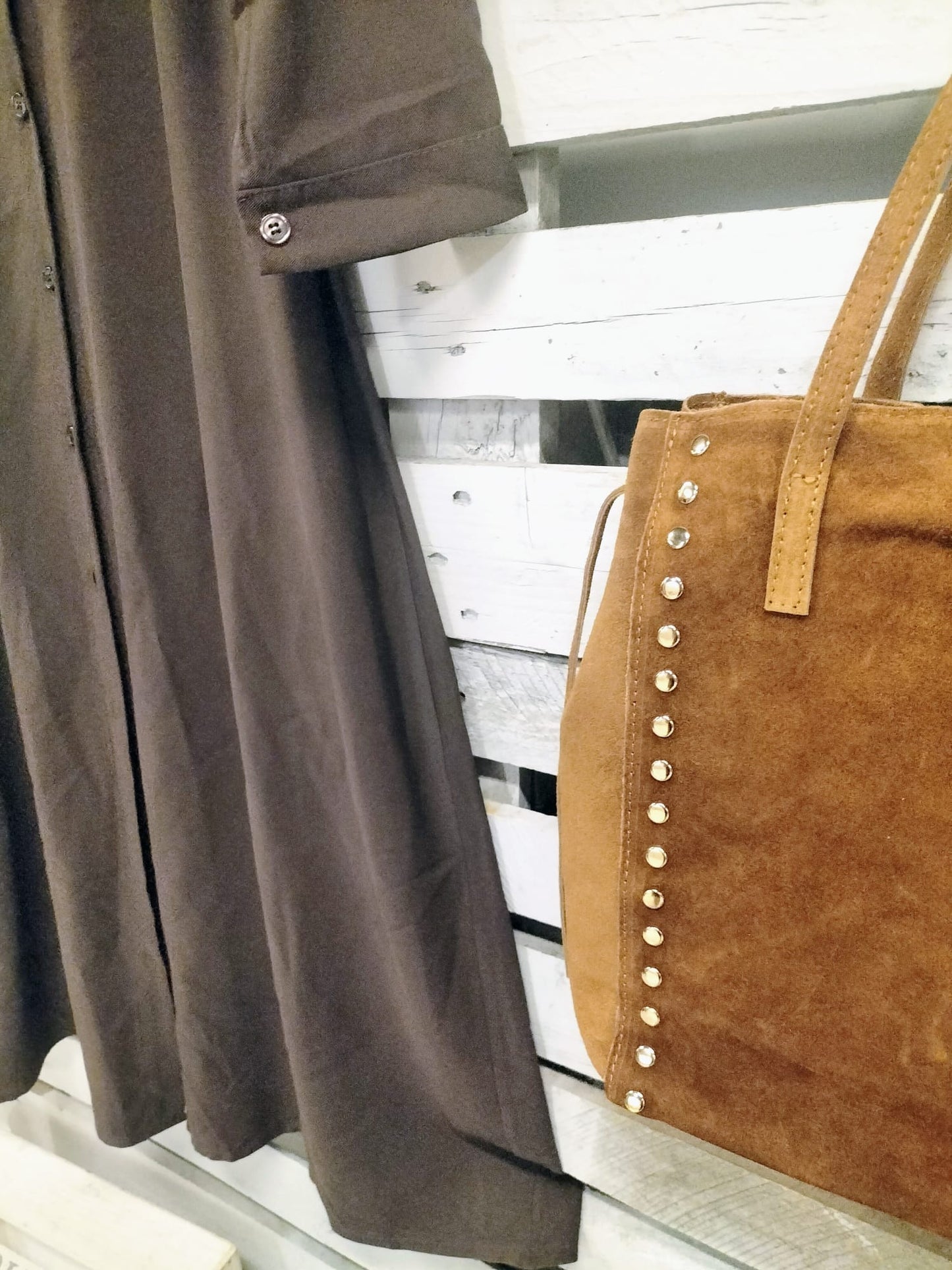 Bolso Tachas camel - botanikamoda