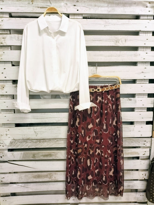 Camisa básica crudo - botanikamoda