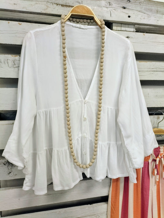 Blusa Island blanco