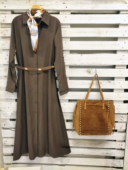 Bolso Tachas camel - botanikamoda