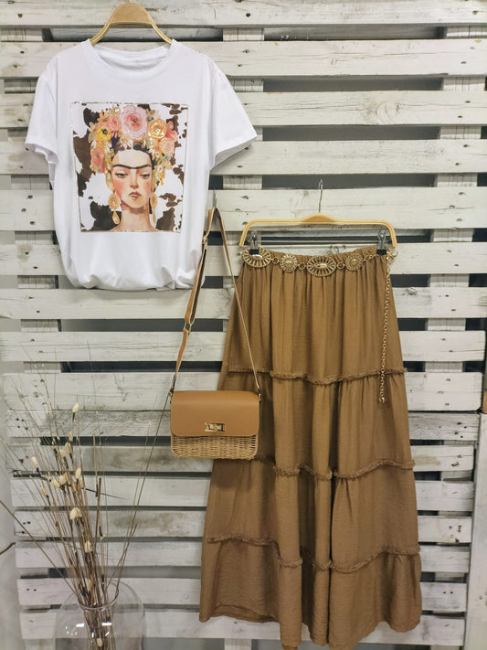Camiseta Frida vaca - botanikamoda