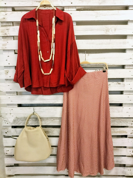 Blusa Soft Viscosa vino - botanikamoda