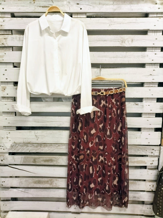 Camisa básica crudo - botanikamoda