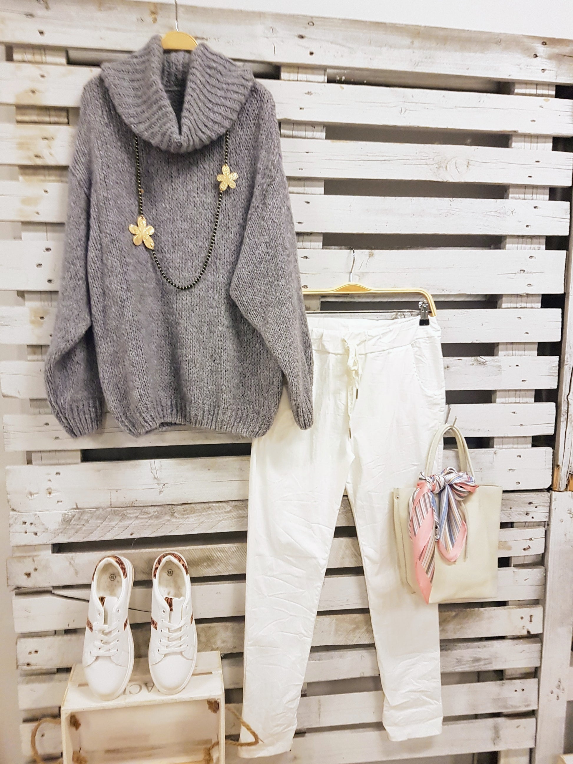 Jersey mimoso mohair GRIS - botanikamoda