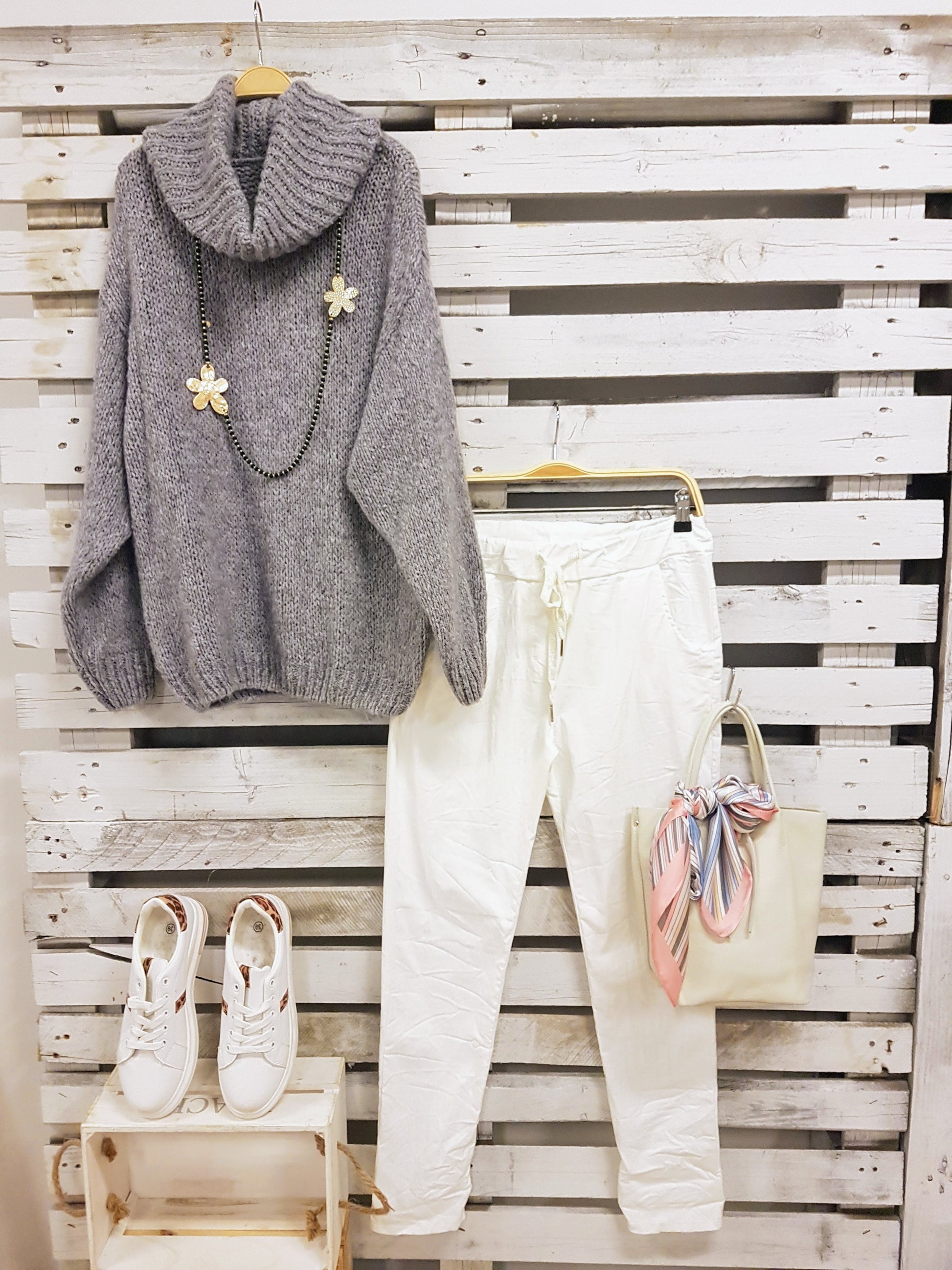 Jersey mimoso mohair GRIS - botanikamoda